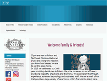 Tablet Screenshot of polsonfamilydentistry.com